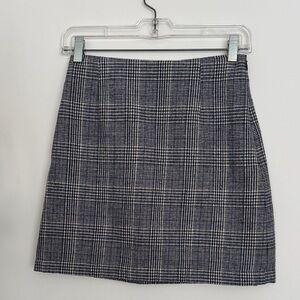 Monoprix Plaid Mini Skirt